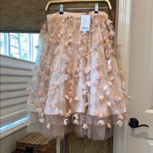 Anthropologie blush Tull skirt